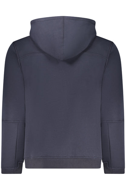 K-WAY MEN'S BLUE ZIP-UP SWEATSHIRT