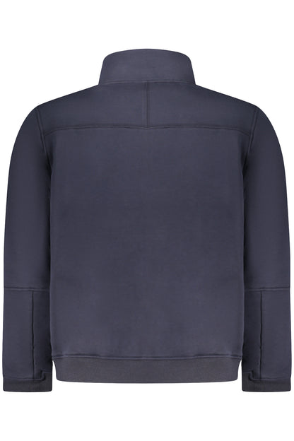 K-WAY MEN'S BLUE ZIP-UP SWEATSHIRT
