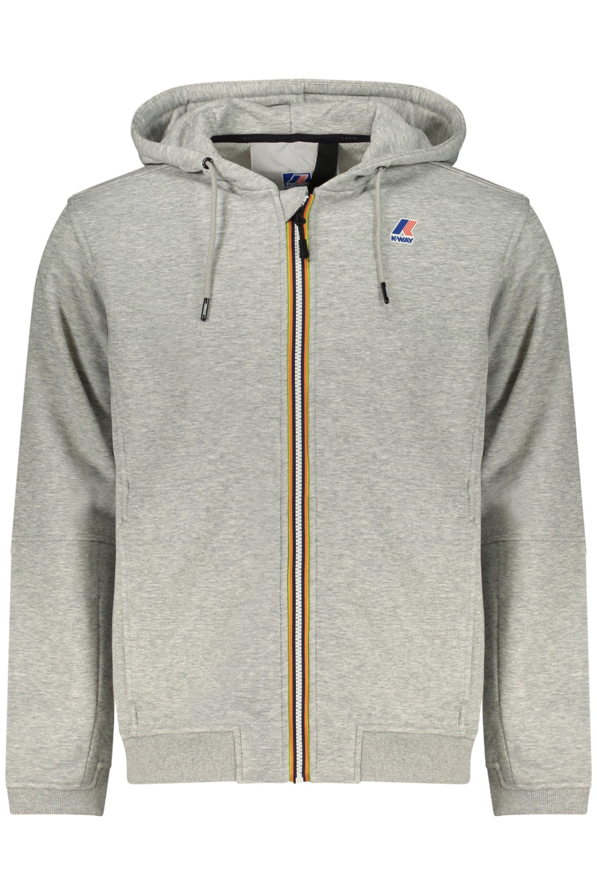 K-WAY MEN'S ZIPPED SWEATSHIRT GREY