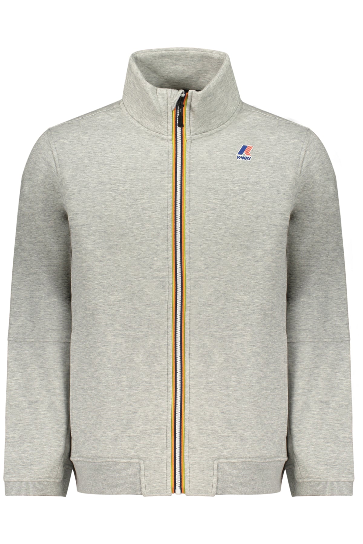 K-WAY MEN'S ZIPPED SWEATSHIRT GREY