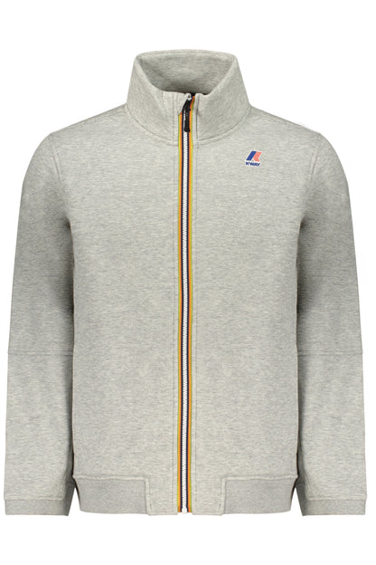 K-WAY MEN'S ZIPPED SWEATSHIRT GREY