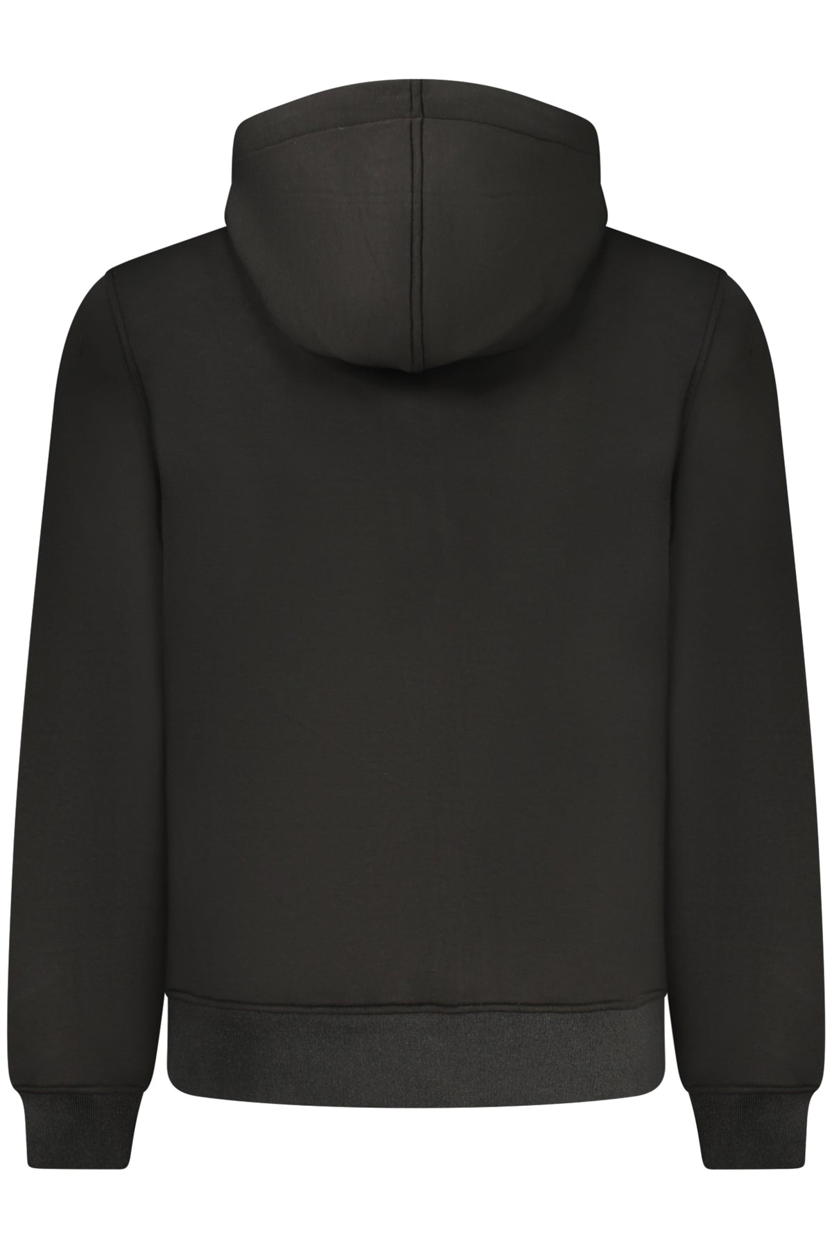 K-WAY MEN'S BLACK ZIP-UP SWEATSHIRT