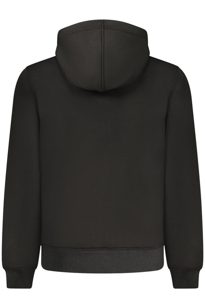 K-WAY MEN'S BLACK ZIP-UP SWEATSHIRT