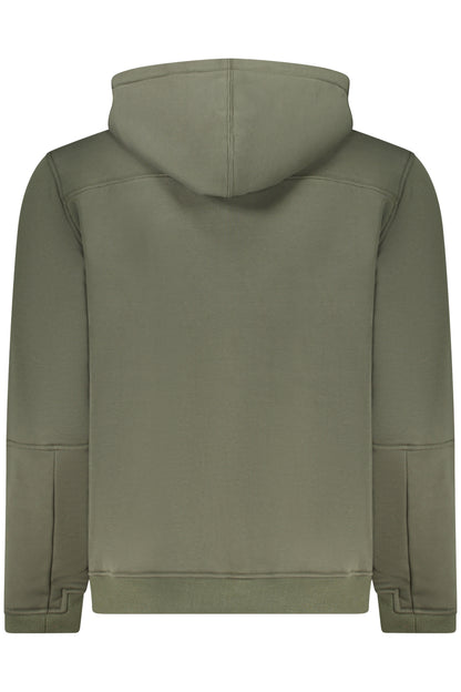 K-WAY MEN'S GREEN ZIP-UP SWEATSHIRT