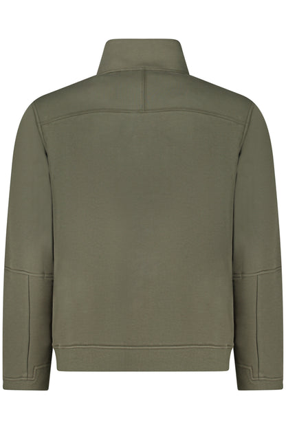 K-WAY MEN'S GREEN ZIP-UP SWEATSHIRT