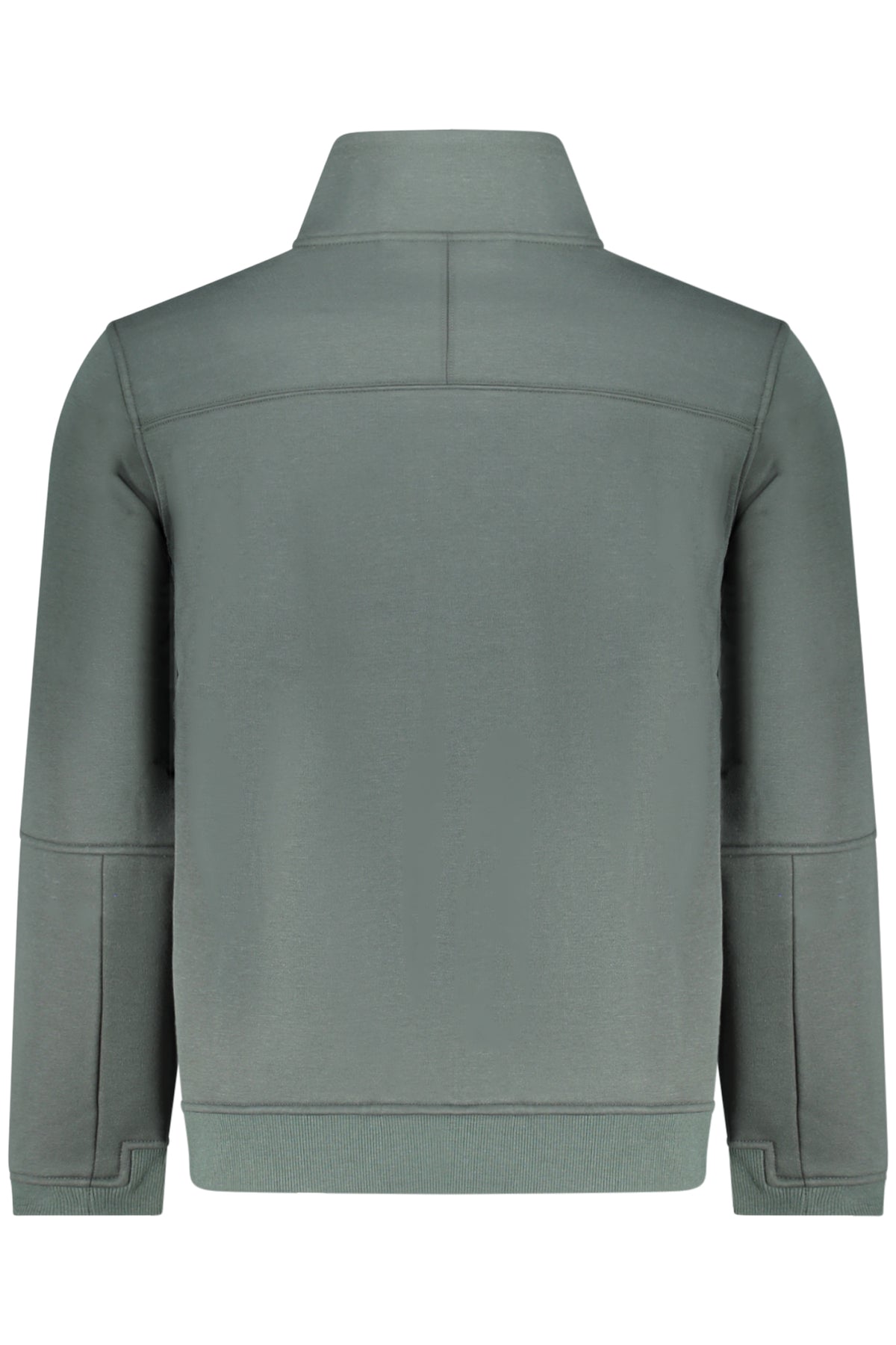 K-WAY MEN'S GREEN ZIP-UP SWEATSHIRT