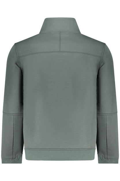 K-WAY MEN'S GREEN ZIP-UP SWEATSHIRT