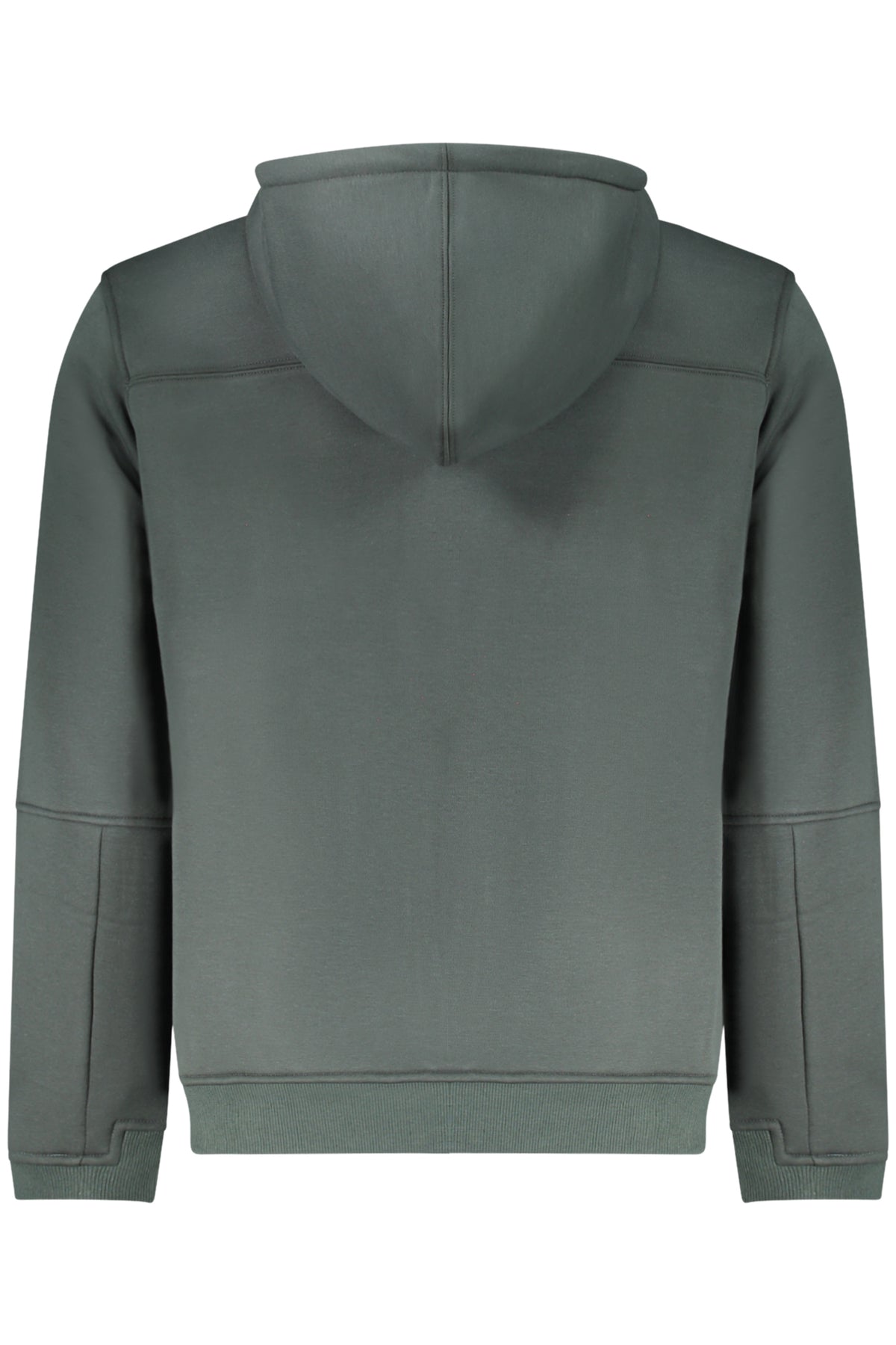 K-WAY MEN'S GREEN ZIP-UP SWEATSHIRT