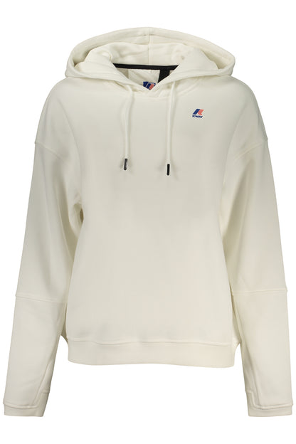 K-WAY WOMEN'S WHITE ZIP-UP SWEATSHIRT