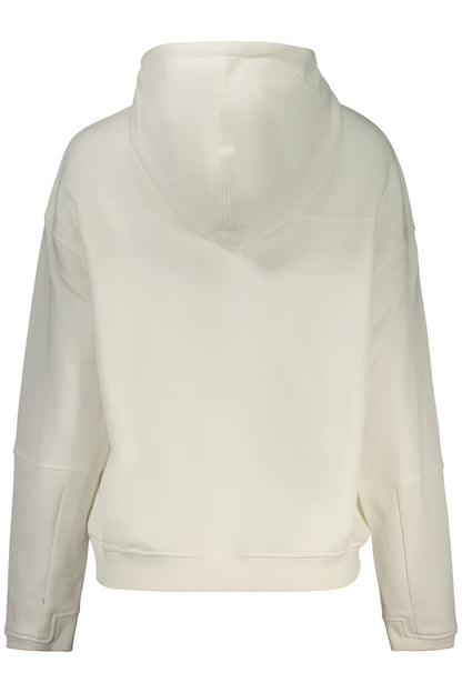 K-WAY WOMEN'S WHITE ZIP-UP SWEATSHIRT