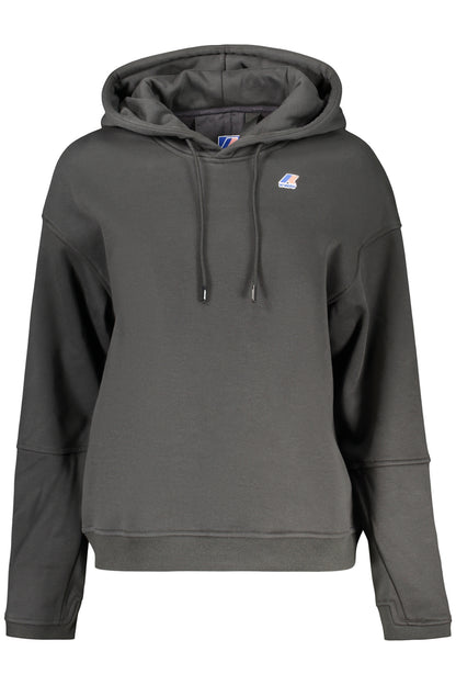 K-WAY MEN'S BLACK ZIP-LESS SWEATSHIRT