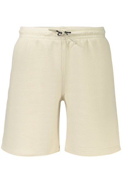 K-WAY MEN'S SHORT TRACKSUIT TROUSERS BEIGE