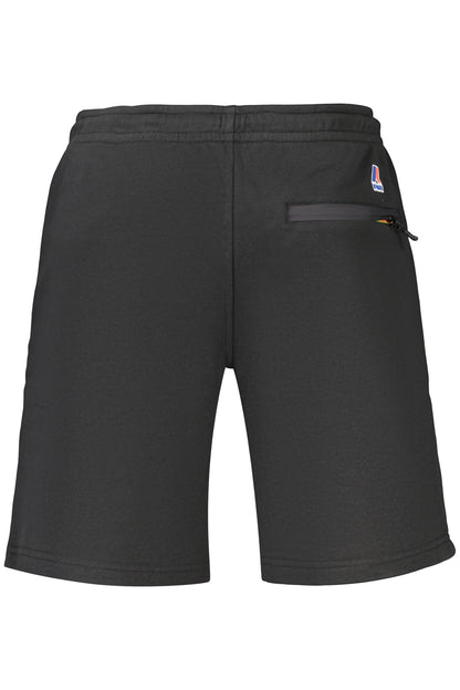 K-WAY MEN'S BLACK SHORT TRACKSUIT TROUSERS