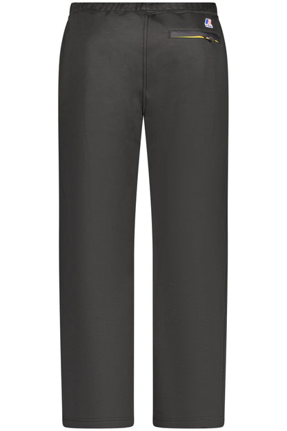 K-WAY MEN'S LONG TRACKSUIT TROUSERS BLACK