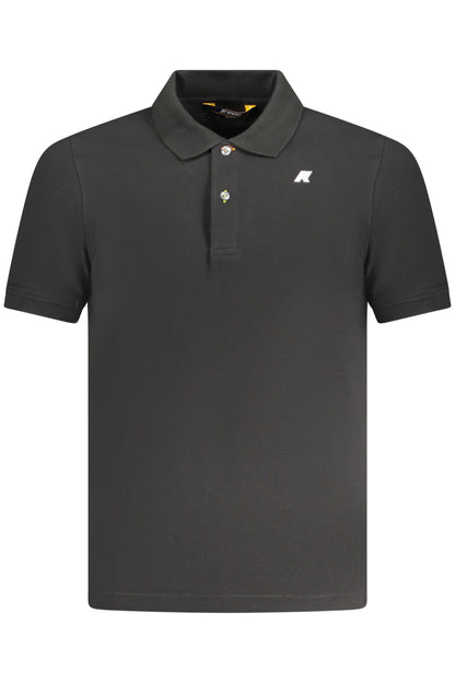 K-WAY POLO SHORT SLEEVE MEN BLACK