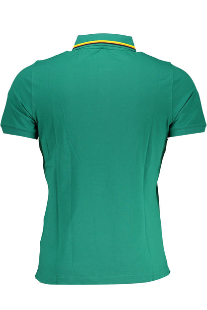 K-WAY GREEN MEN'S SHORT-SLEEVED POLO SHIRT