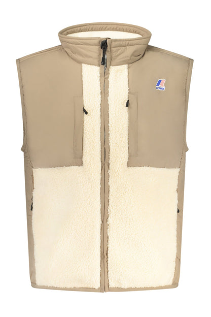 K-WAY MEN'S BEIGE SLEEVELESS JACKET