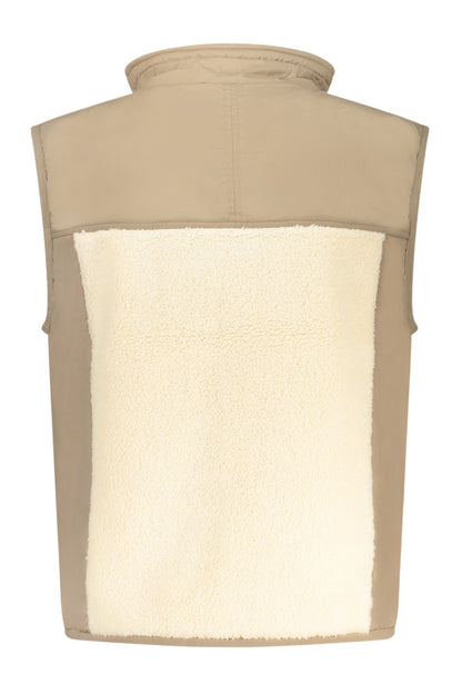 K-WAY MEN'S BEIGE SLEEVELESS JACKET