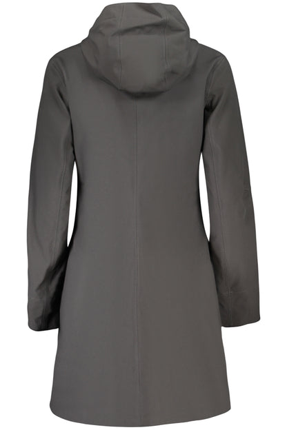 K-WAY WOMEN'S BLACK TRENCH