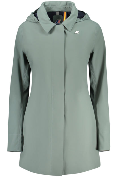 K-WAY WOMEN'S GREEN TRENCH