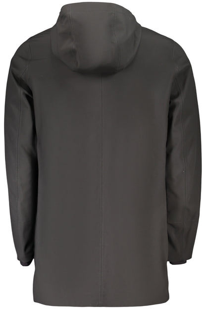 K-WAY MEN'S BLACK TRENCH