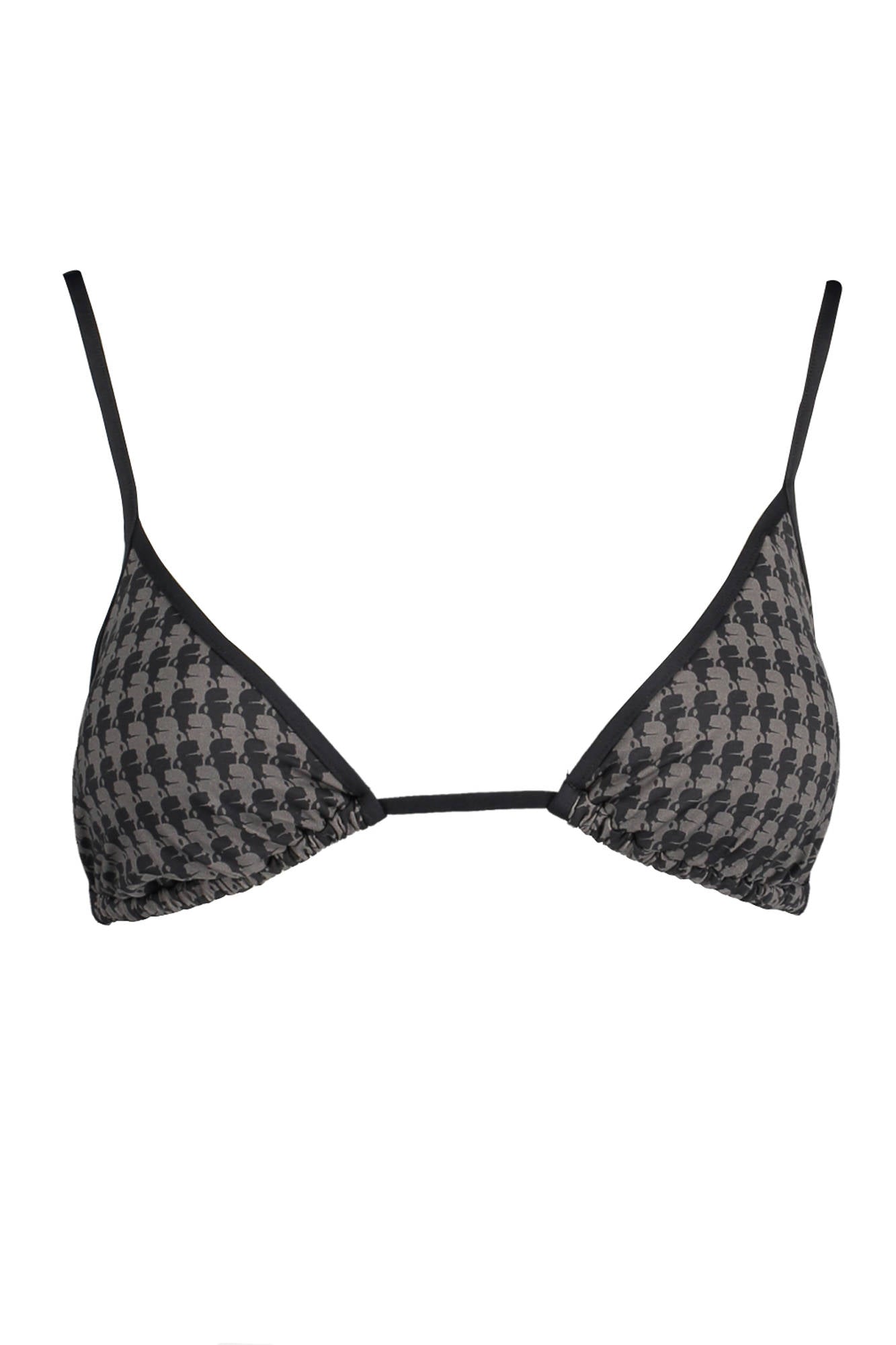 KARL LAGERFELD BEACHWEAR SWIMSUIT PARTS ABOVE WOMAN BLACK