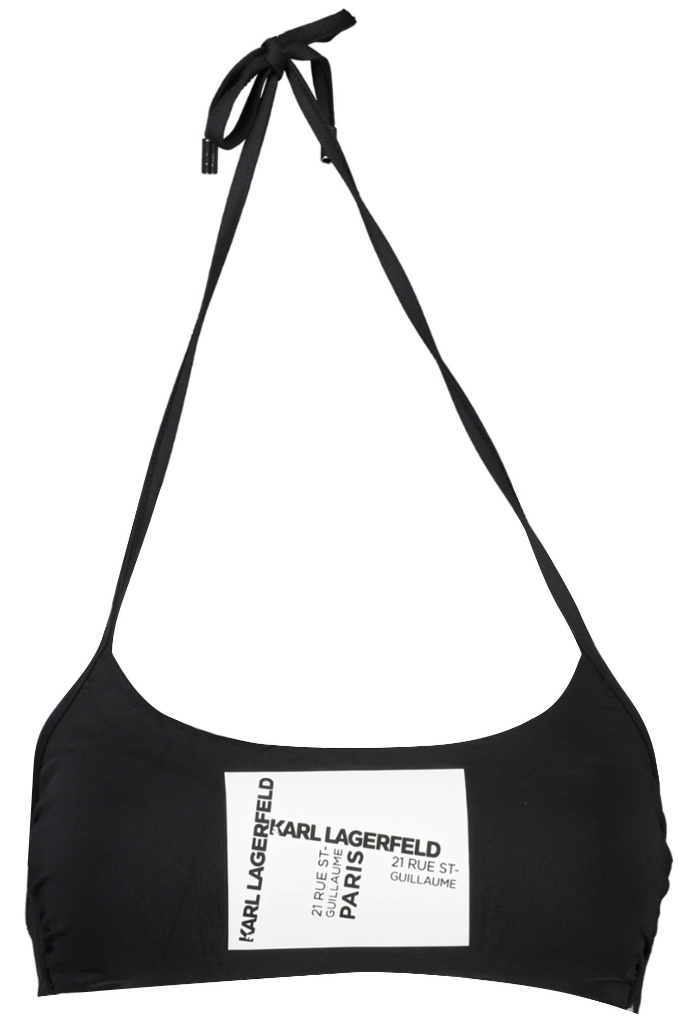 KARL LAGERFELD BEACHWEAR SWIMSUIT TOP WOMEN BLACK