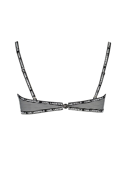 KARL LAGERFELD BEACHWEAR SWIMSUIT TOP WOMEN BLACK
