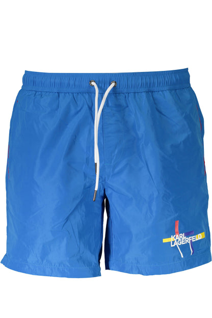 KARL LAGERFELD BEACHWEAR SWIMSUIT BOTTOM MEN BLUE