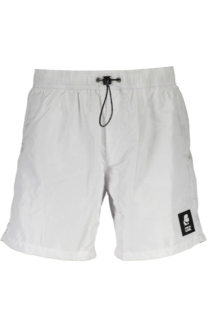 KARL LAGERFELD BEACHWEAR SWIMSUIT BOTTOM MEN WHITE