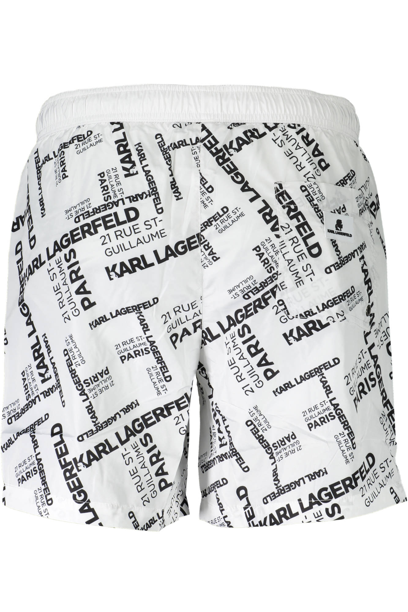 KARL LAGERFELD BEACHWEAR SWIMSUIT BOTTOM MEN WHITE