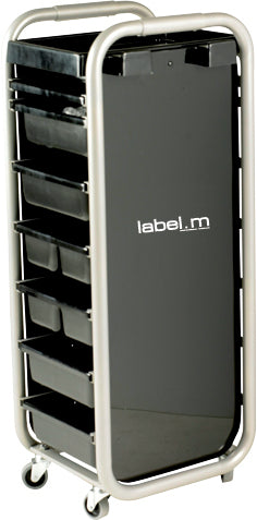 label.m Kadeřnický vozík černý