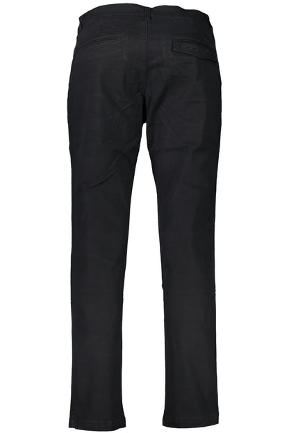 LA MARTINA BLACK MEN'S TROUSERS