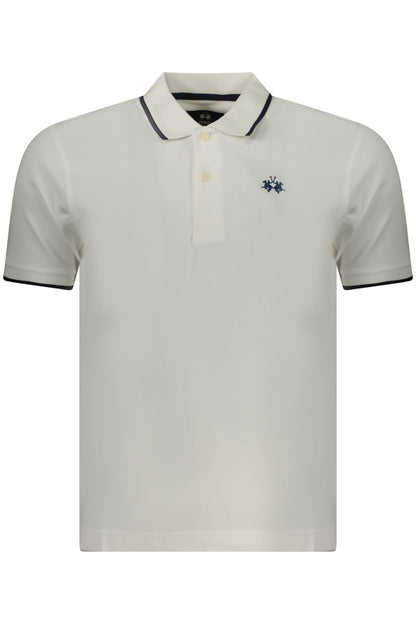 LA MARTINA MEN'S SHORT-SLEEVE POLO SHIRT WHITE