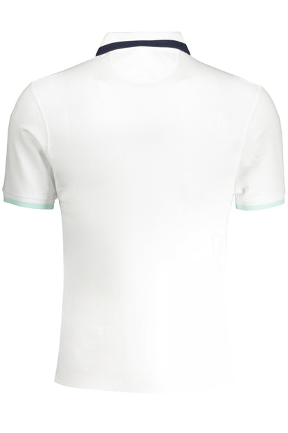LA MARTINA MEN'S WHITE SHORT SLEEVED POLO SHIRT
