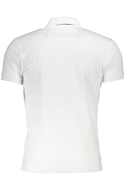 LA MARTINA MEN'S WHITE SHORT SLEEVED POLO SHIRT