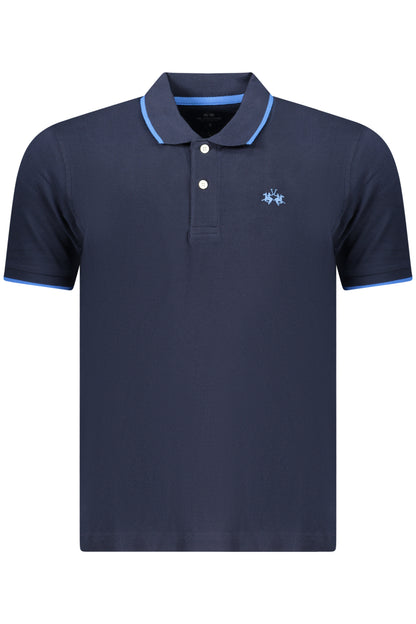 LA MARTINA MEN'S SHORT-SLEEVE POLO SHIRT, BLUE