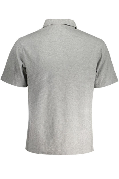 LA MARTINA MEN'S GRAY SHORT SLEEVED POLO SHIRT