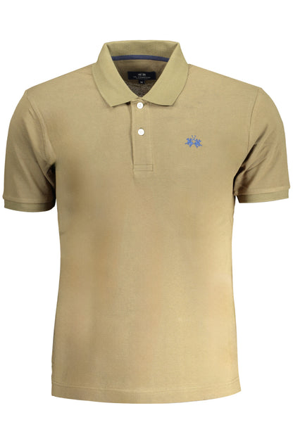 LA MARTINA MEN'S GREEN SHORT SLEEVED POLO SHIRT