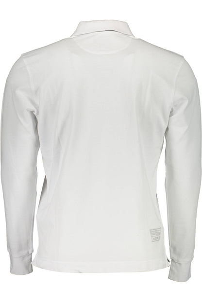 LA MARTINA MEN'S WHITE LONG SLEEVE POLO SHIRT
