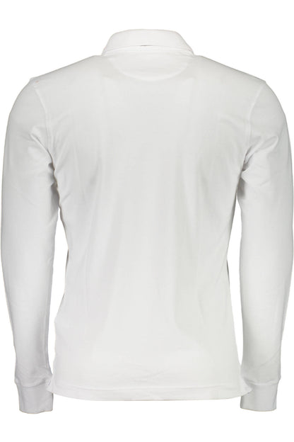 LA MARTINA MEN'S WHITE LONG SLEEVE POLO SHIRT
