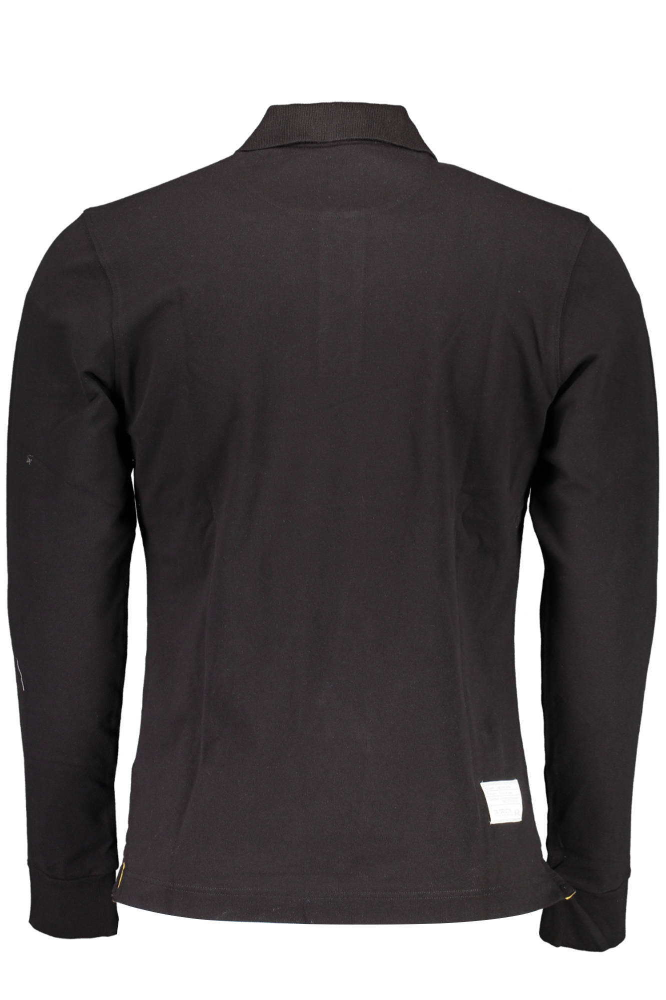 LA MARTINA MEN'S BLACK LONG SLEEVE POLO SHIRT