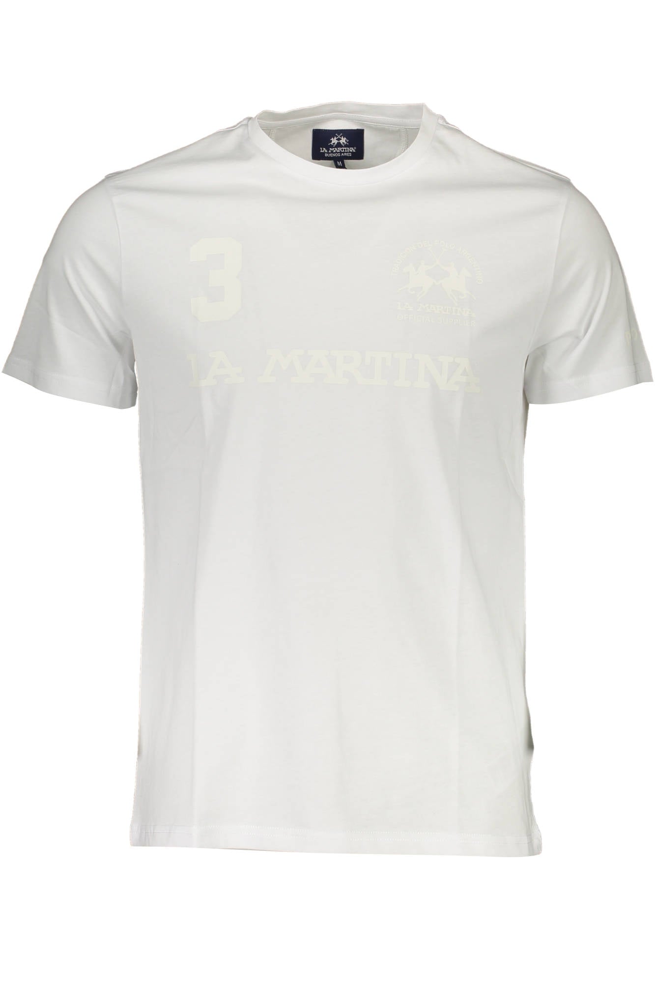LA MARTINA MEN'S SHORT SLEEVE T-SHIRT WHITE