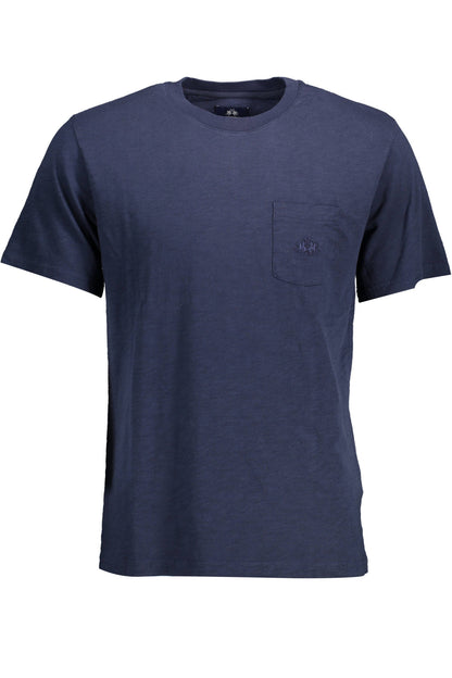 LA MARTINA MEN'S SHORT SLEEVE T-SHIRT BLUE