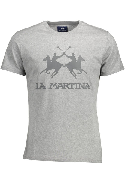 LA MARTINA SHORT SLEEVE T-SHIRT MEN GREY