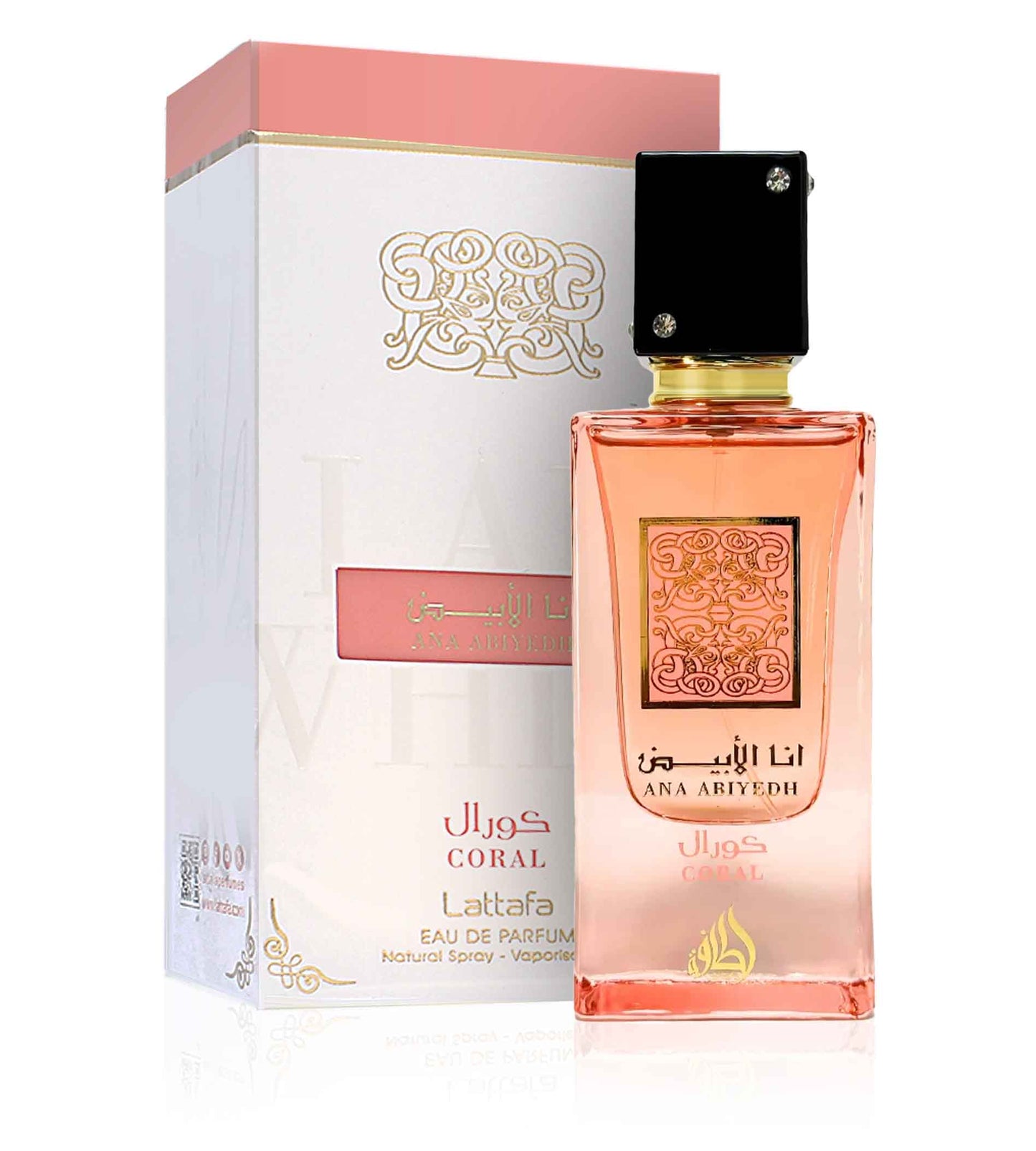 Lattafa Ana Abiyedh Coral Eau De Parfum Femme 60ml