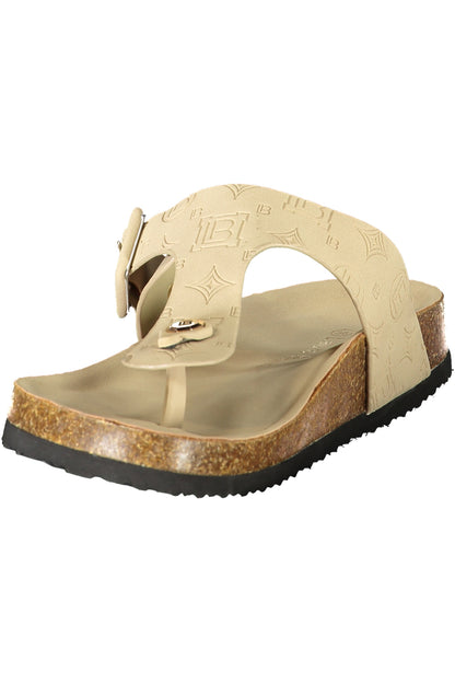 LAURA BIAGIOTTI WOMEN'S BEIGE SLIPPER