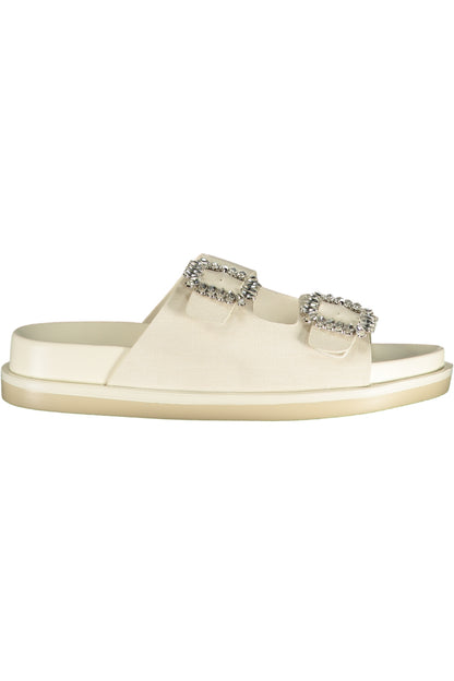 LAURA BIAGIOTTI WOMEN'S WHITE SLIPPER FOOTWEAR