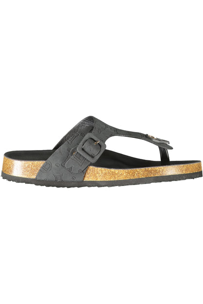 LAURA BIAGIOTTI WOMEN'S BLACK SLIPPER FOOTWEAR