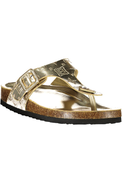 LAURA BIAGIOTTI WOMEN'S GOLD SLIPPER FOOTWEAR